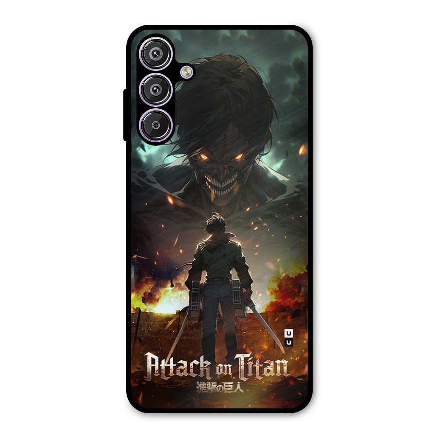 Atack On Titan Metal Back Case for Galaxy M15