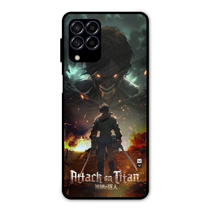Atack On Titan Metal Back Case for Galaxy M53 5G