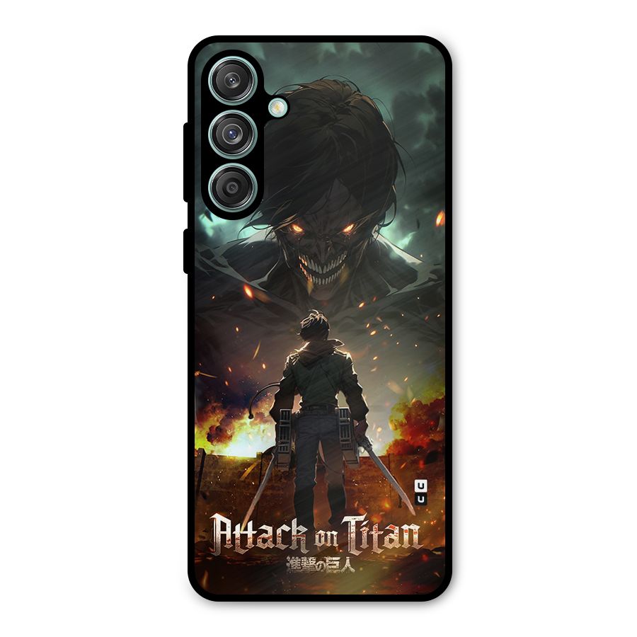 Atack On Titan Metal Back Case for Galaxy M55 5G