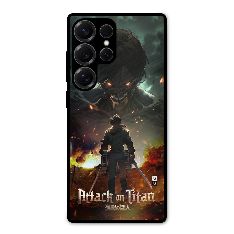 Atack On Titan Metal Back Case for Galaxy S25 Ultra