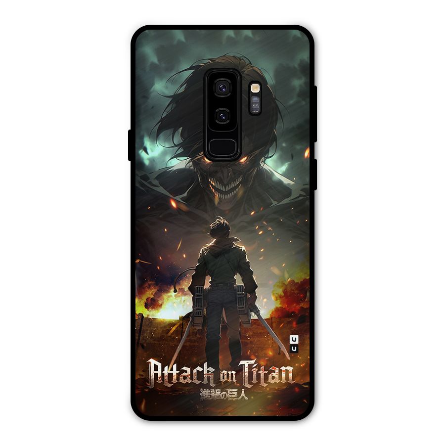 Atack On Titan Metal Back Case for Galaxy S9 Plus