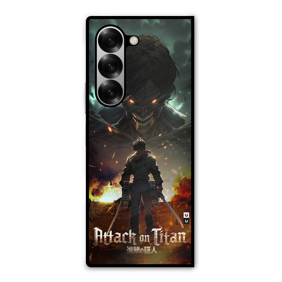 Atack On Titan Metal Back Case for Galaxy Z Fold6