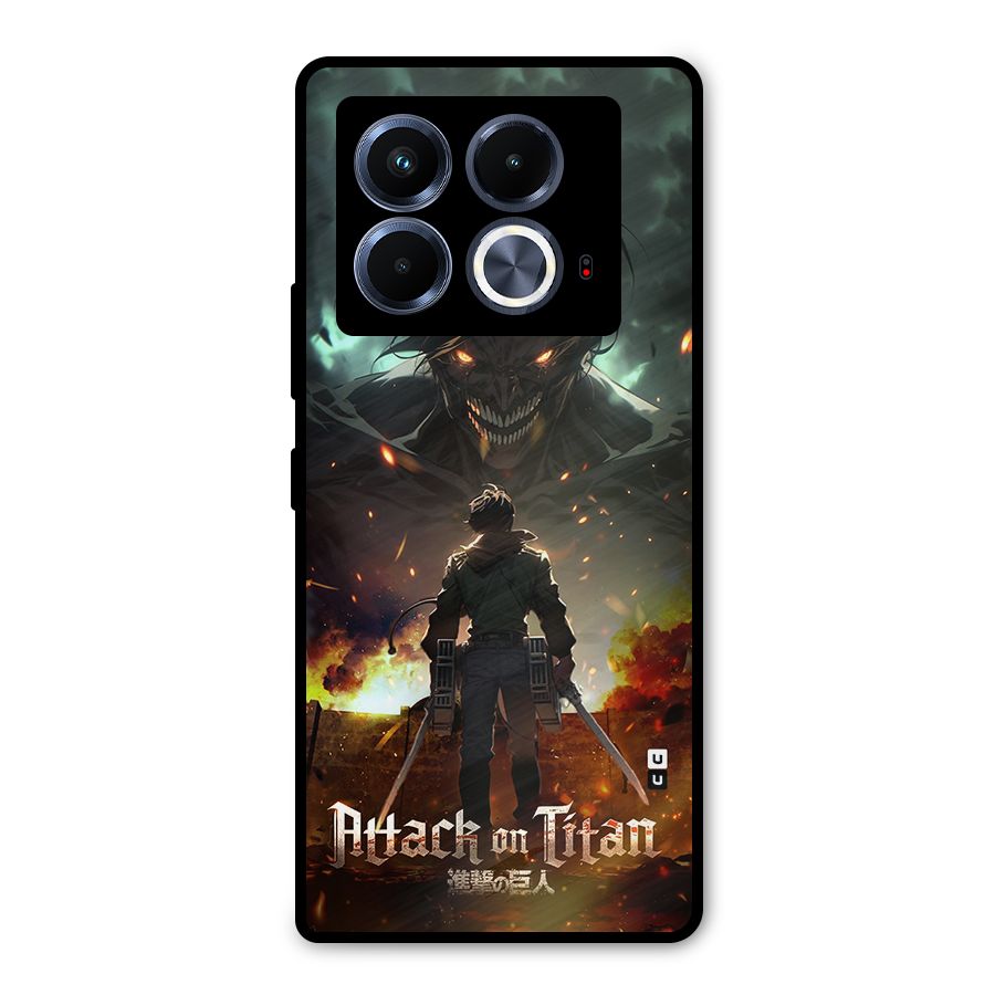 Atack On Titan Metal Back Case for Infinix Note 40 5G