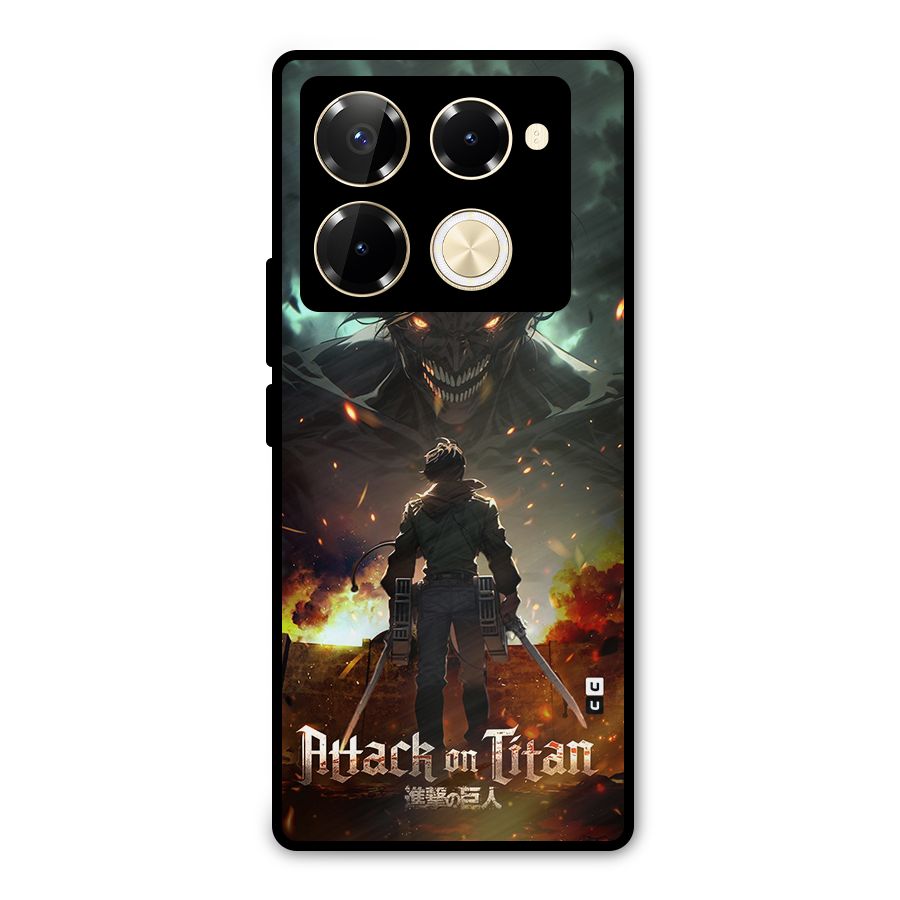 Atack On Titan Metal Back Case for Infinix Note 40 Pro
