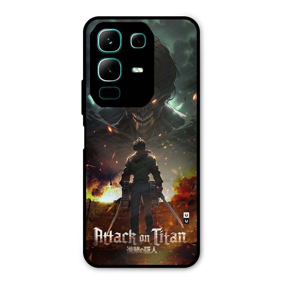 Atack On Titan Metal Back Case for Infinix Note 50x
