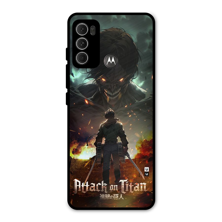 Atack On Titan Metal Back Case for Moto G60