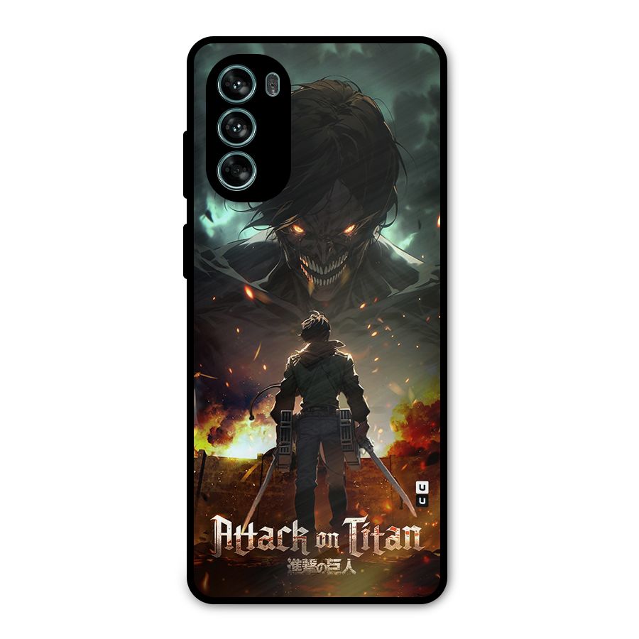 Atack On Titan Metal Back Case for Moto G62
