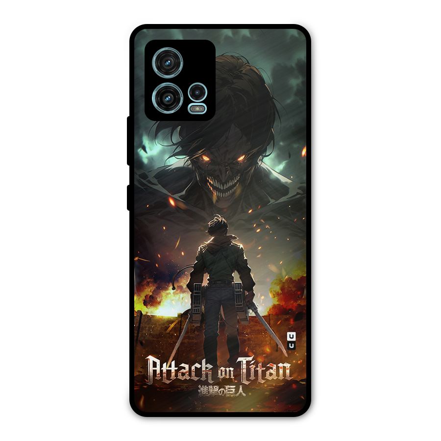 Atack On Titan Metal Back Case for Moto G72