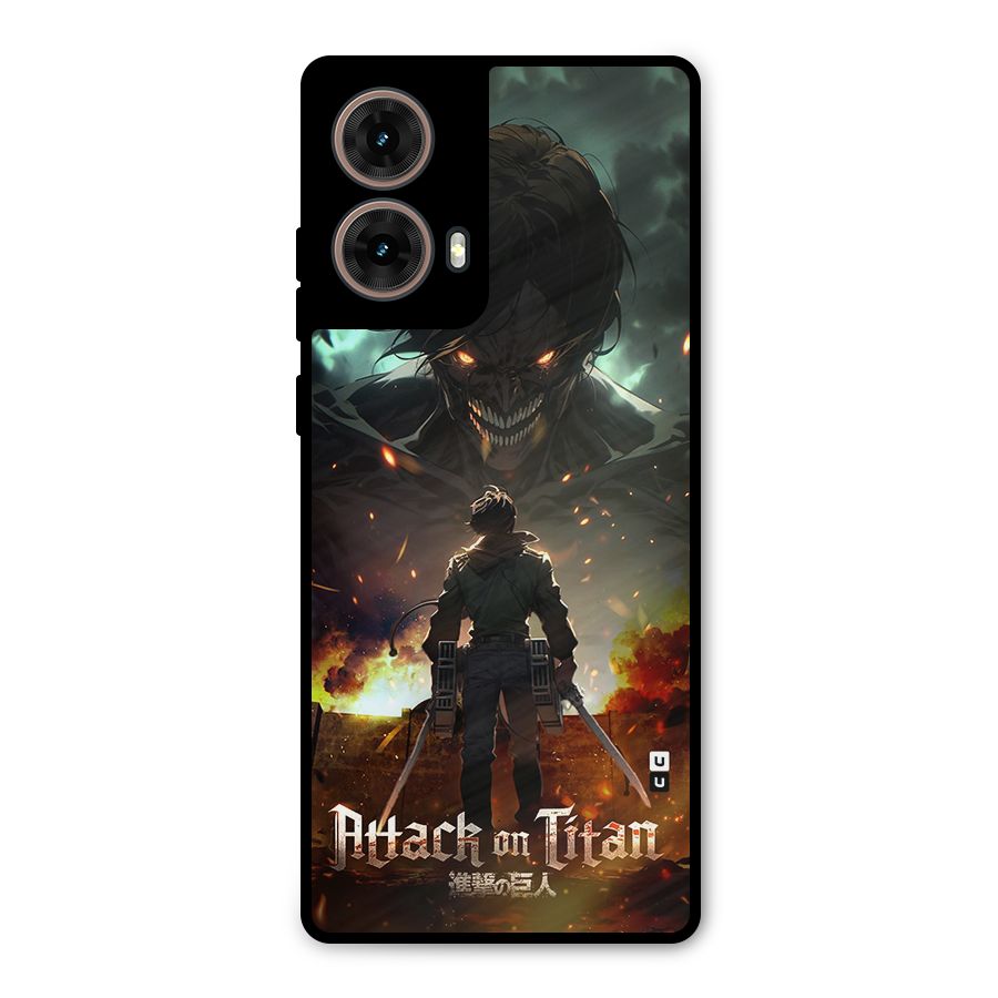 Atack On Titan Metal Back Case for Moto G85
