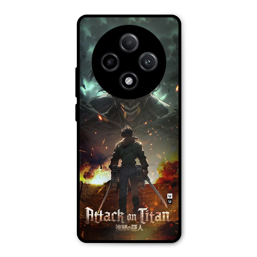 Atack On Titan Metal Back Case for Oppo F27 Pro Plus