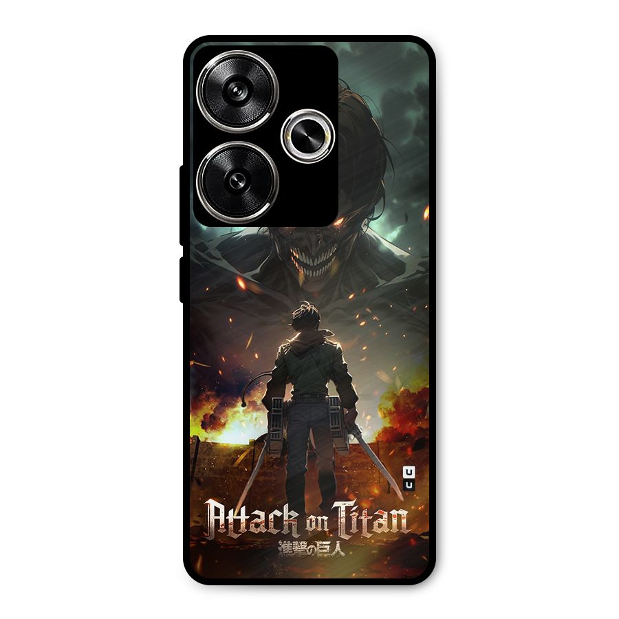 Atack On Titan Metal Back Case for Poco F6