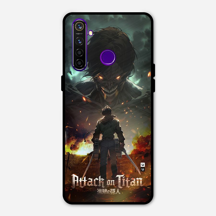 Atack On Titan Metal Back Case for Realme 5 Pro