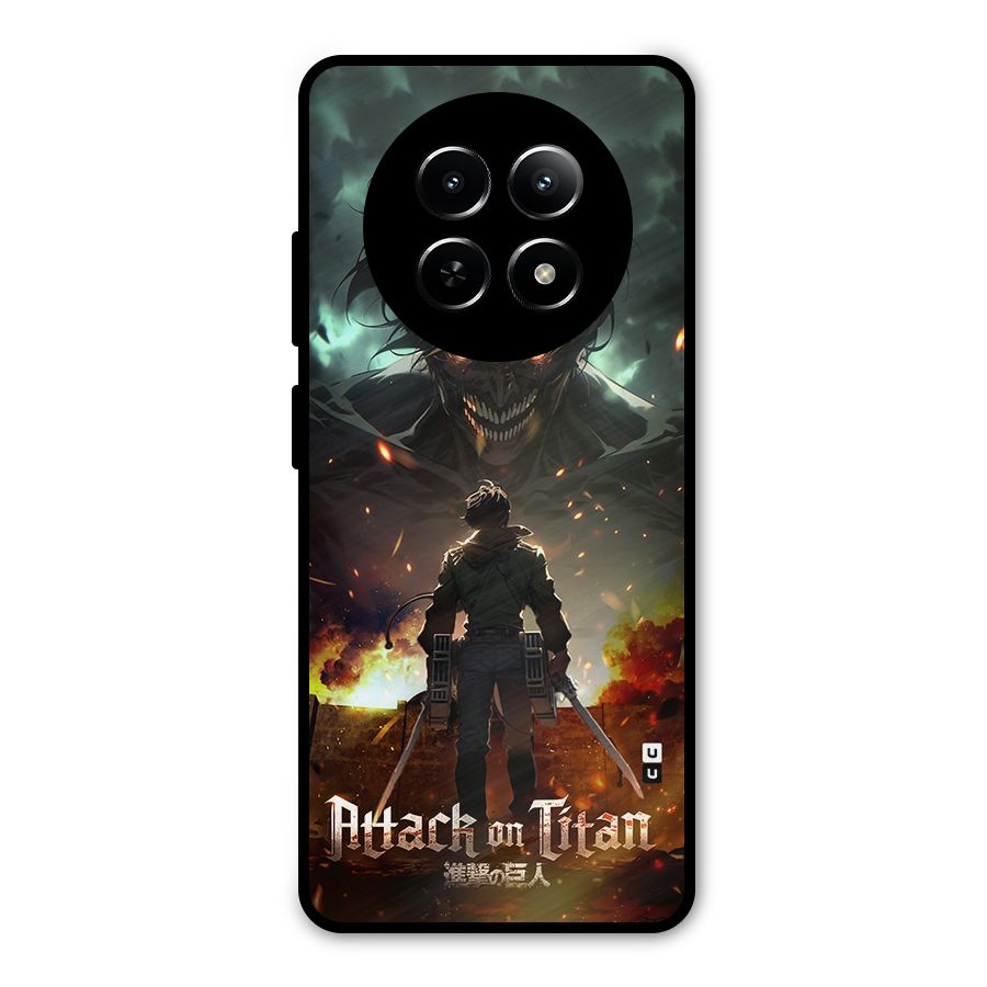 Atack On Titan Metal Back Case for Realme Narzo 70x 5G