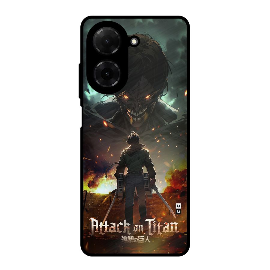 Atack On Titan Metal Back Case for Redmi A5 4G
