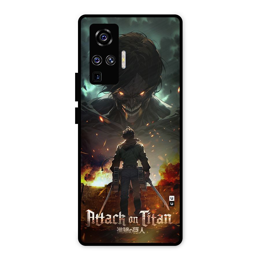 Atack On Titan Metal Back Case for Vivo X50 Pro