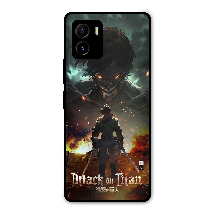 Atack On Titan Metal Back Case for Vivo Y15s