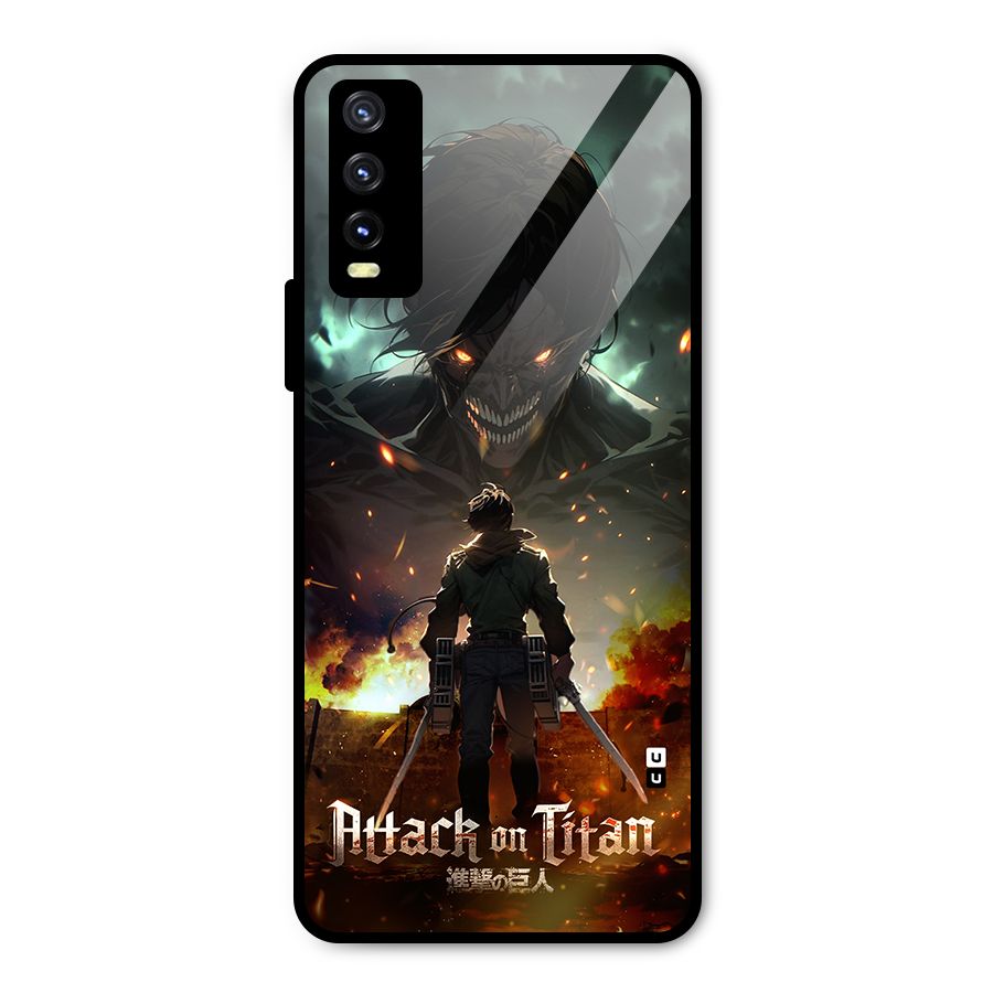 Atack On Titan Metal Back Case for Vivo Y20g