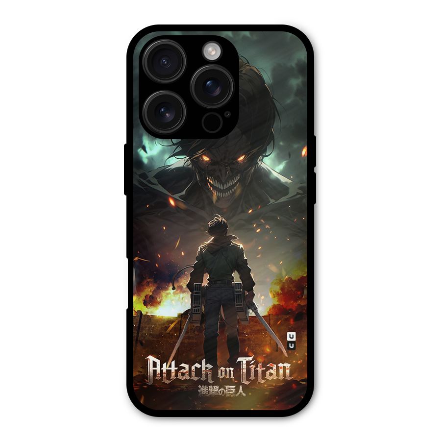 Atack On Titan Metal Back Case for iPhone 16 Pro