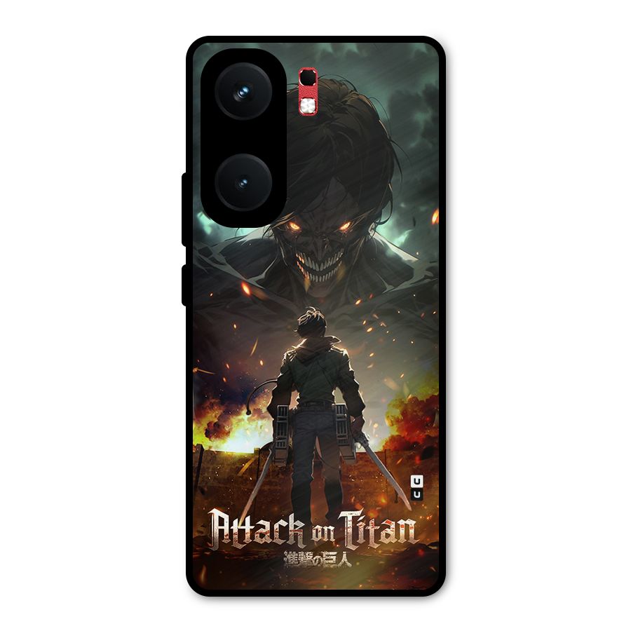 Atack On Titan Metal Back Case for iQOO Neo 9 Pro