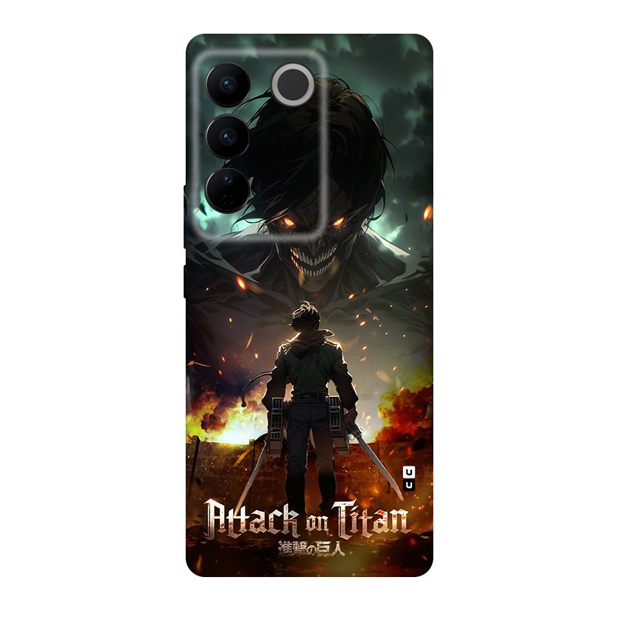 Atack On Titan Original Polycarbonate Back Case for Vivo V27