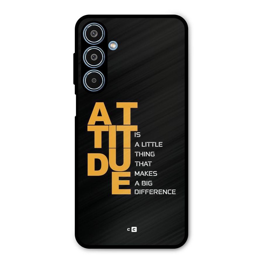 Attitude Difference Metal Back Case for Galaxy M35