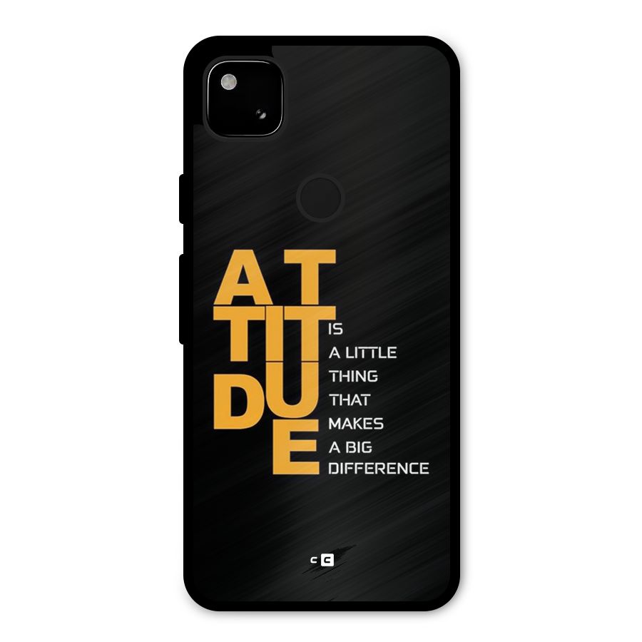 Attitude Difference Metal Back Case for Google Pixel 4a