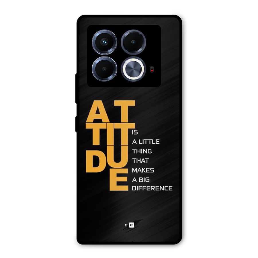 Attitude Difference Metal Back Case for Infinix Note 40 5G