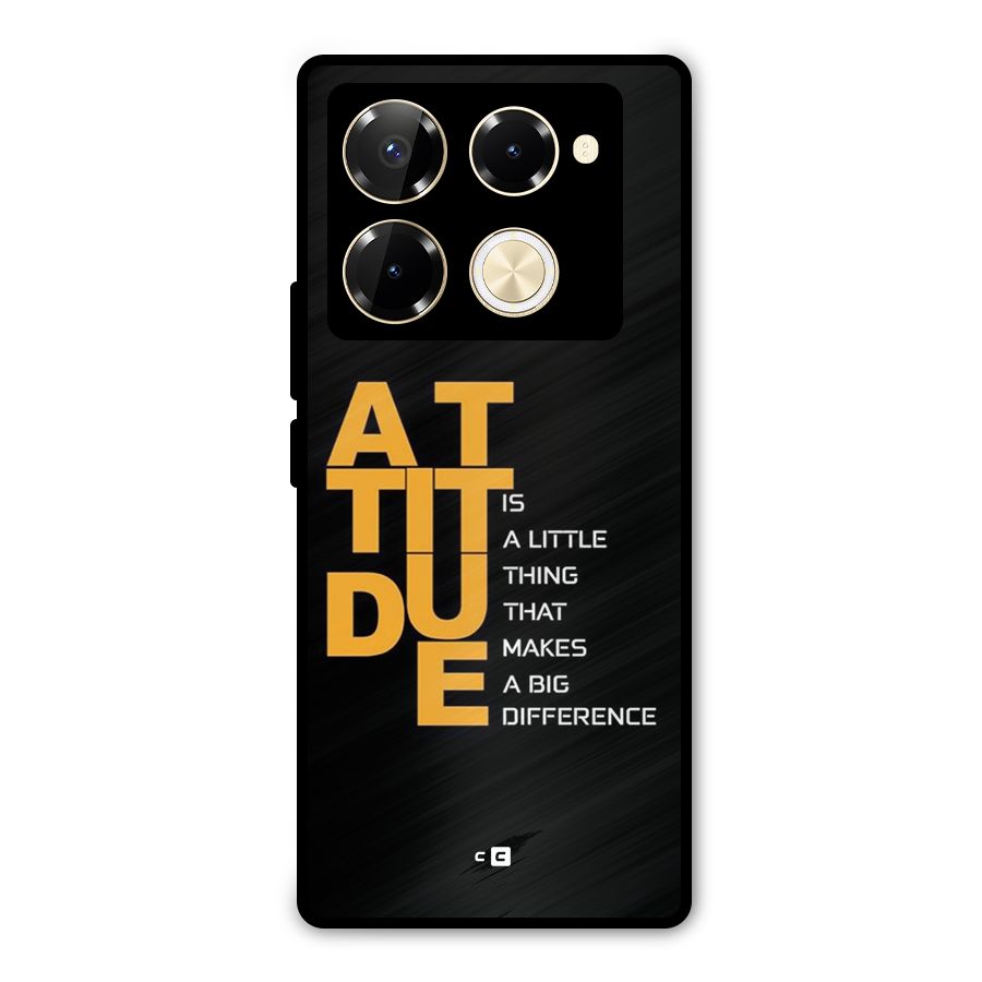 Attitude Difference Metal Back Case for Infinix Note 40 Pro Plus