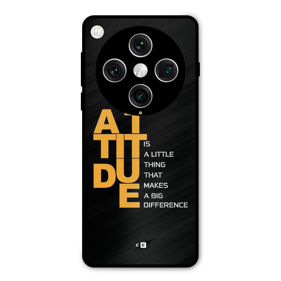 Attitude Difference Metal Back Case for Oppo Find X8 Pro