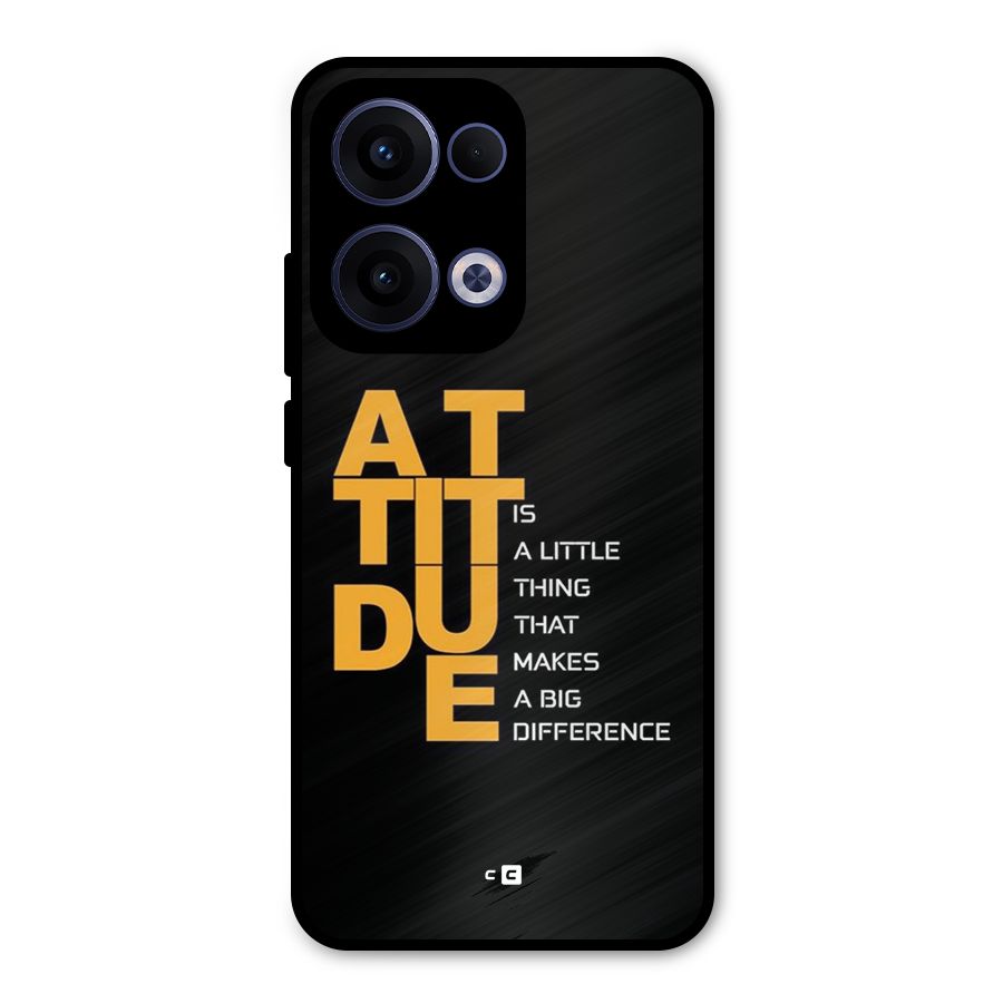 Attitude Difference Metal Back Case for Oppo Reno13