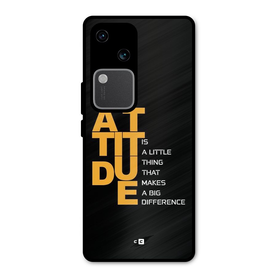 Attitude Difference Metal Back Case for Vivo V30