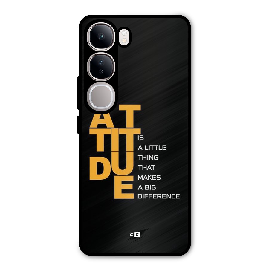 Attitude Difference Metal Back Case for Vivo Y300