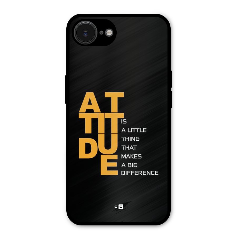 Attitude Difference Metal Back Case for iPhone 16e