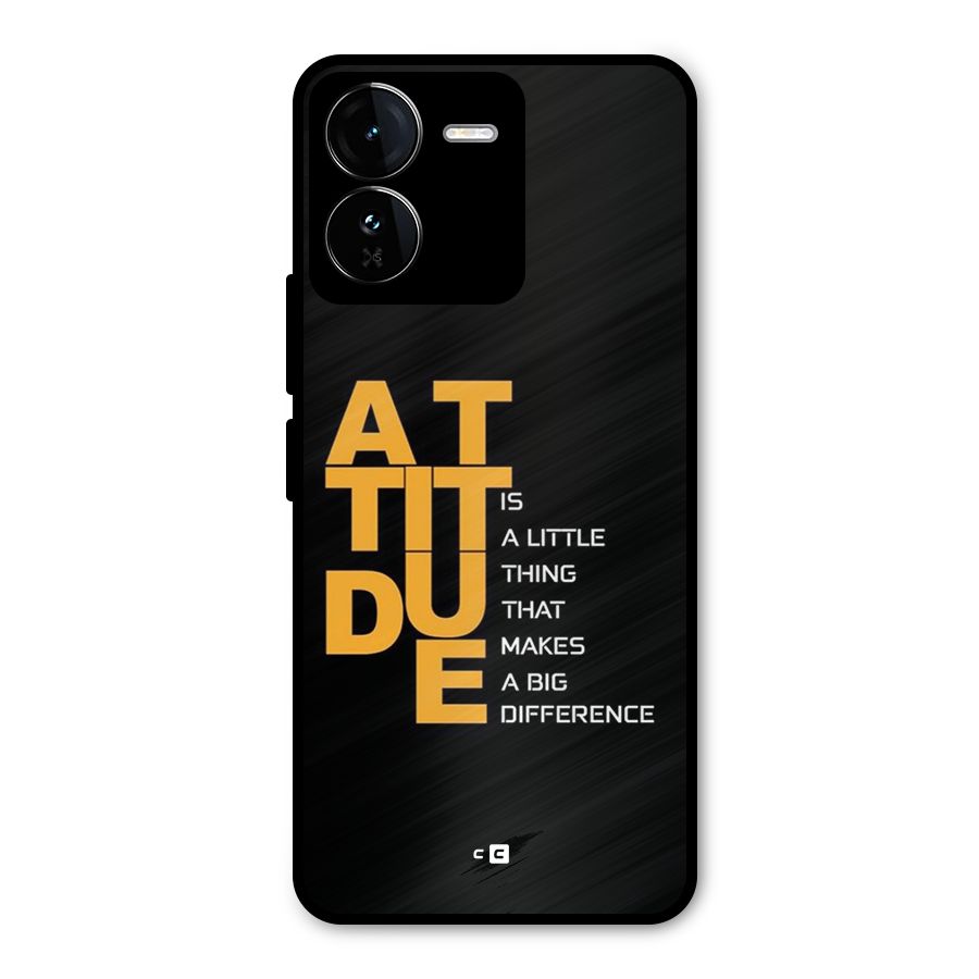 Attitude Difference Metal Back Case for iQOO Z9