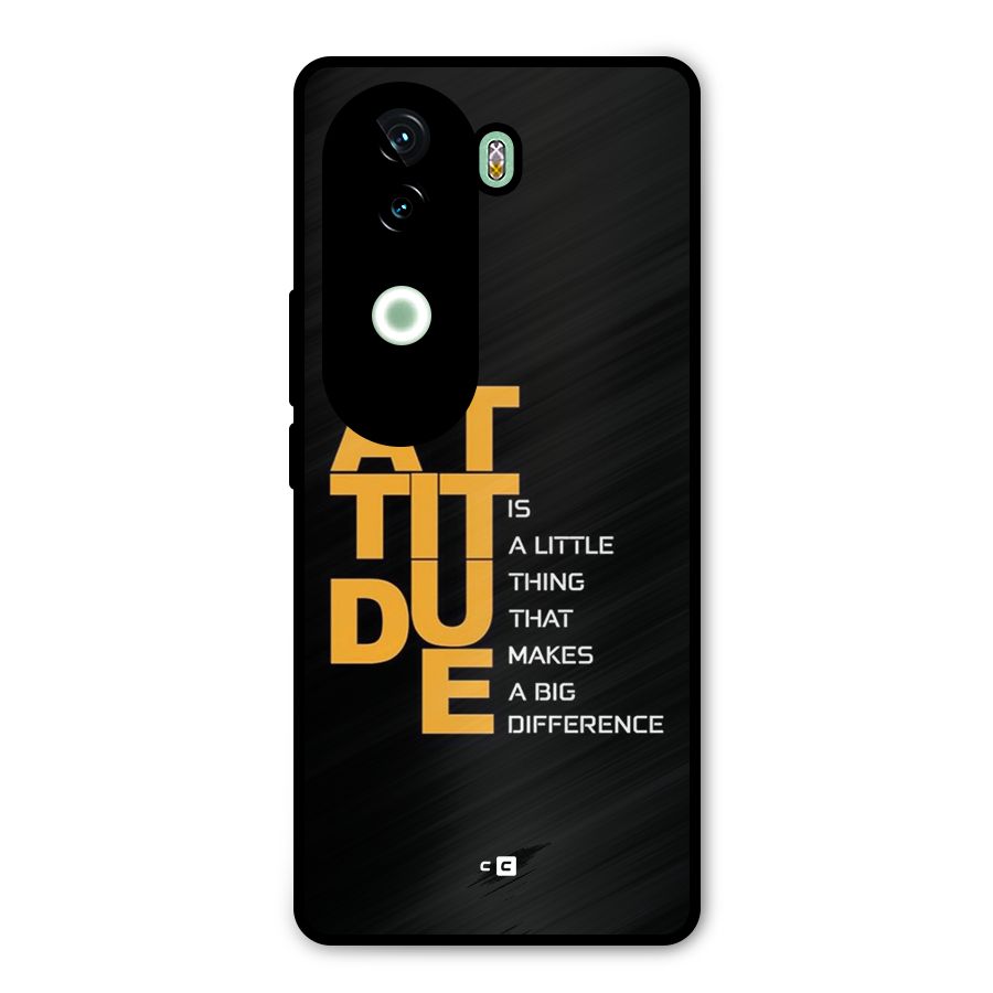 Attitude Difference Metal Back Case for iQOO Z9s