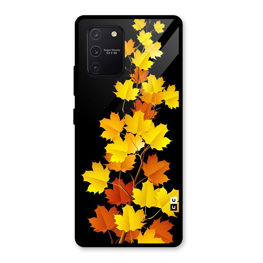 Autumn Forest Leaves Glass Back Case for Galaxy S10 Lite