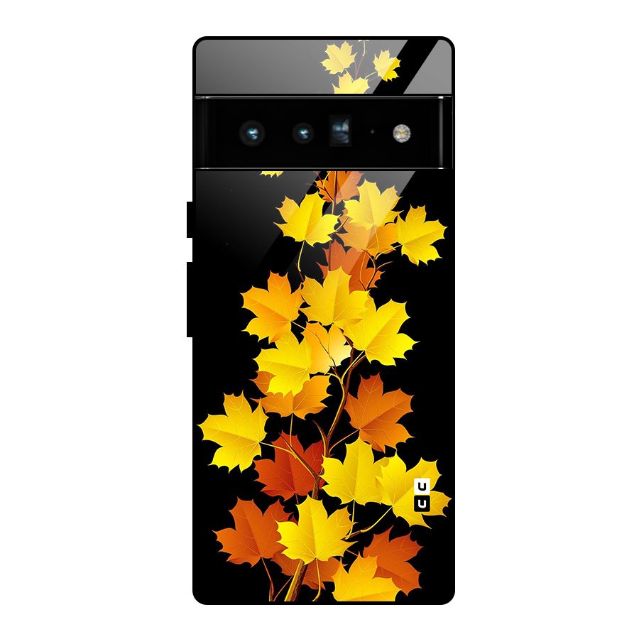 Autumn Forest Leaves Glass Back Case for Google Pixel 6 Pro