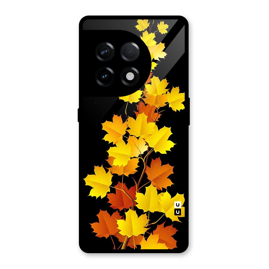 Autumn Forest Leaves Glass Back Case for OnePlus 11R