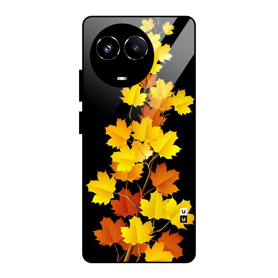 Autumn Forest Leaves Glass Back Case for Realme Narzo 60X