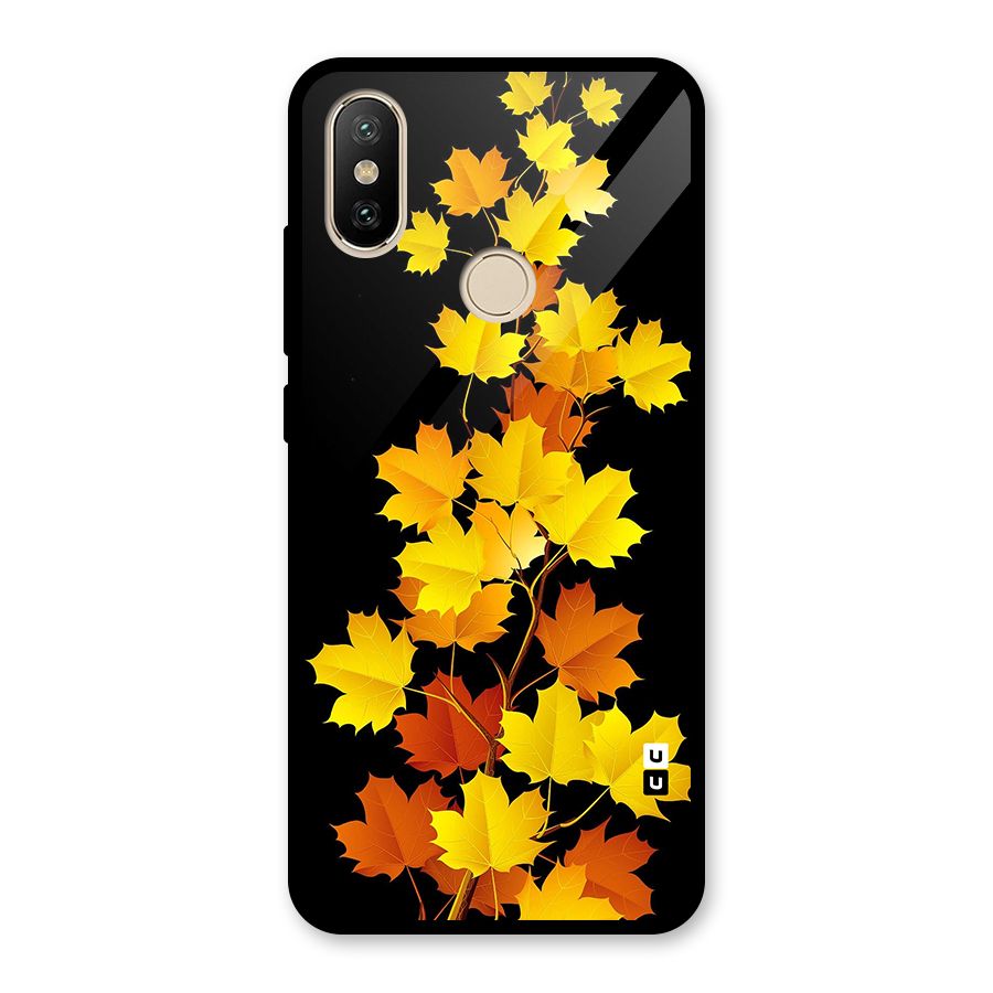 Autumn Forest Leaves Glass Back Case for Redmi A2