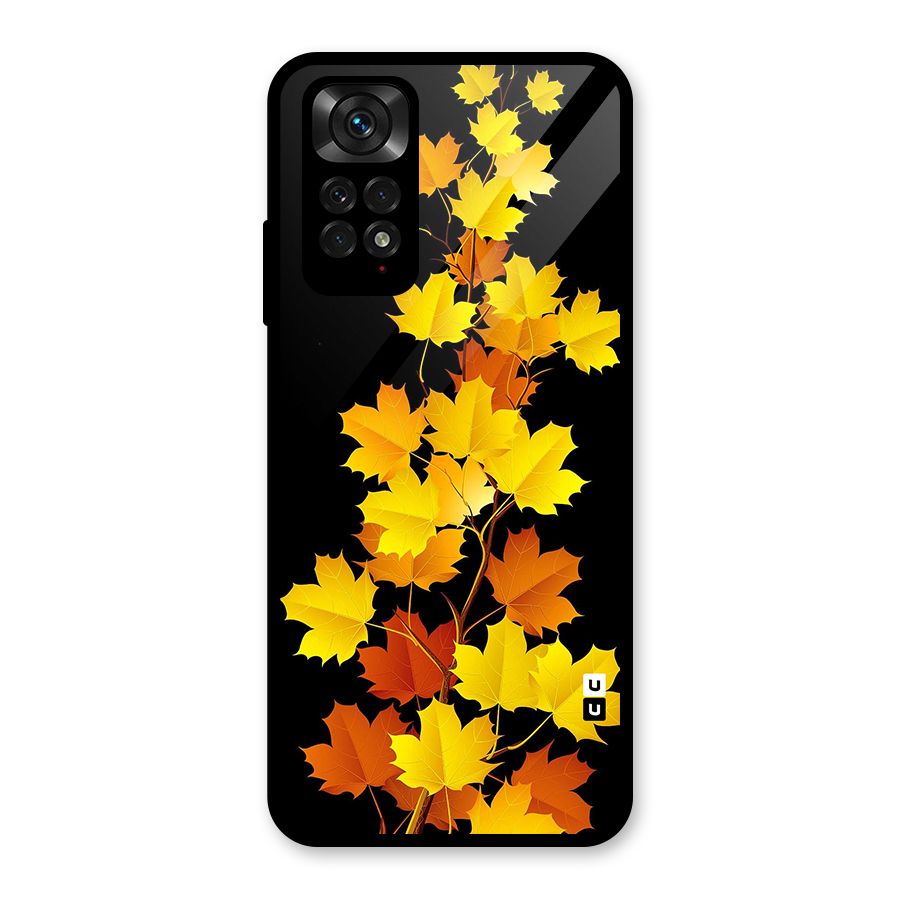 Autumn Forest Leaves Glass Back Case for Redmi Note 11S