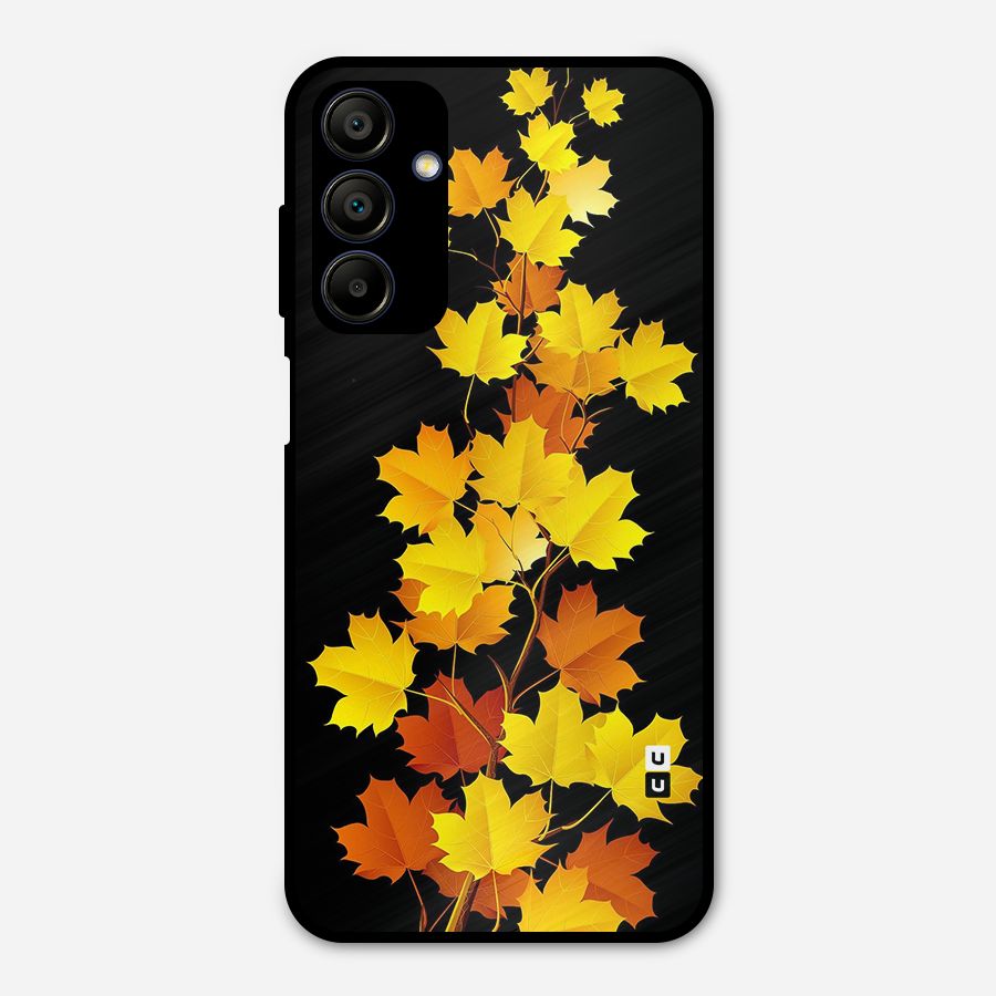 Autumn Forest Leaves Metal Back Case for Galaxy A15 5G