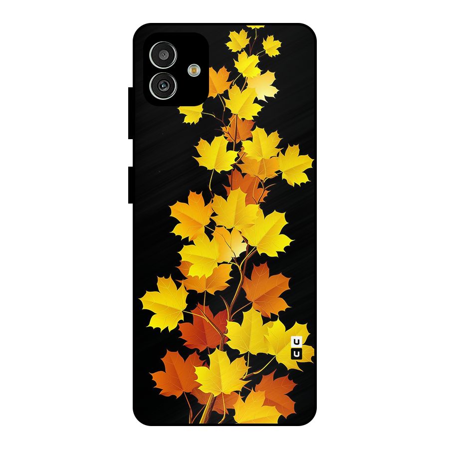 Autumn Forest Leaves Metal Back Case for Galaxy M13 5G