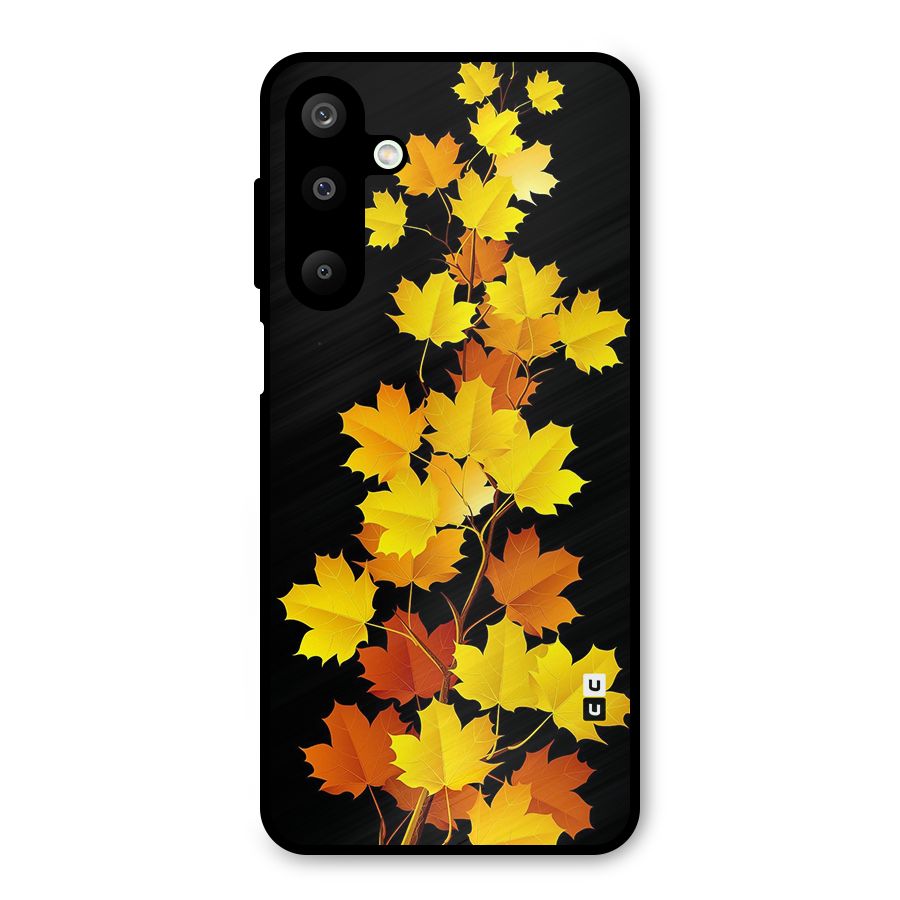 Autumn Forest Leaves Metal Back Case for Galaxy M16