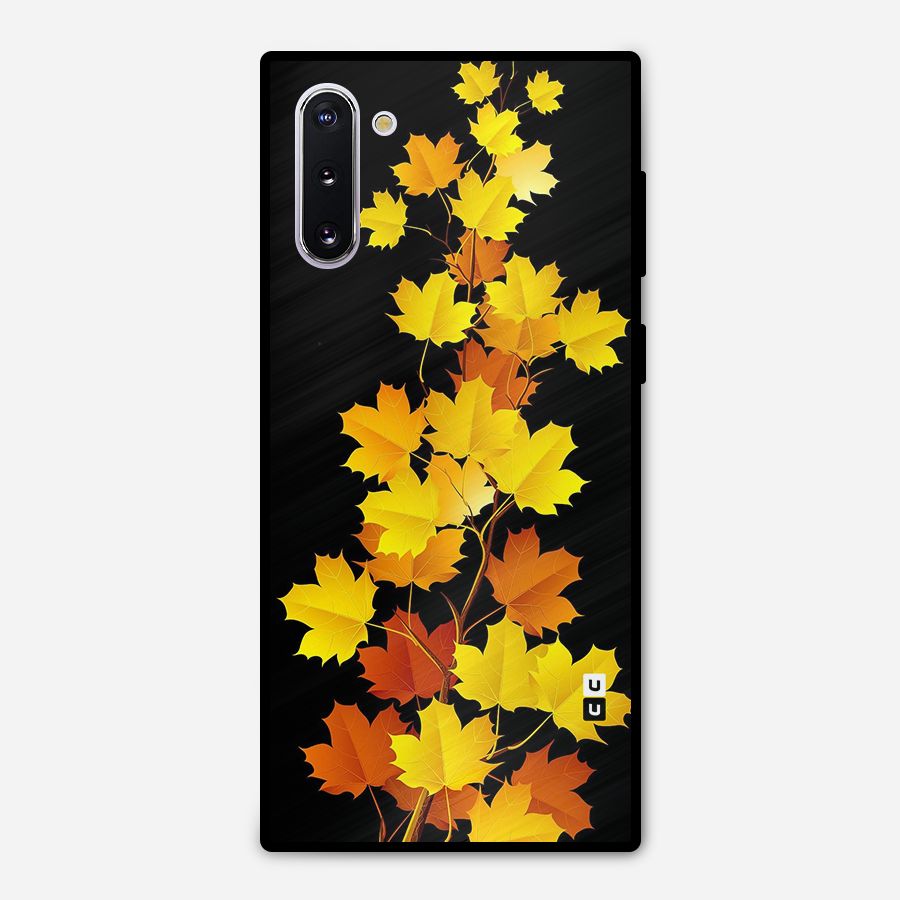 Autumn Forest Leaves Metal Back Case for Galaxy Note 10