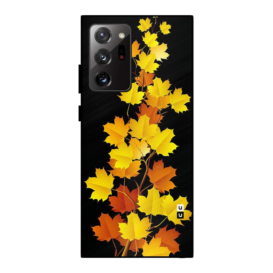 Autumn Forest Leaves Metal Back Case for Galaxy Note 20 Ultra