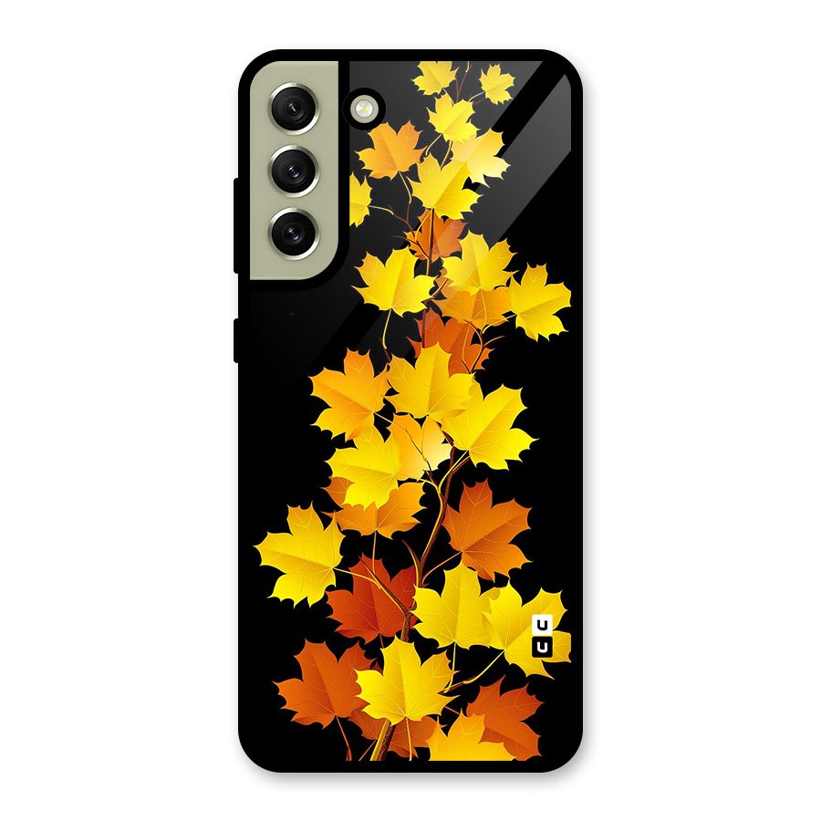Autumn Forest Leaves Metal Back Case for Galaxy S21 FE 5G (2023)