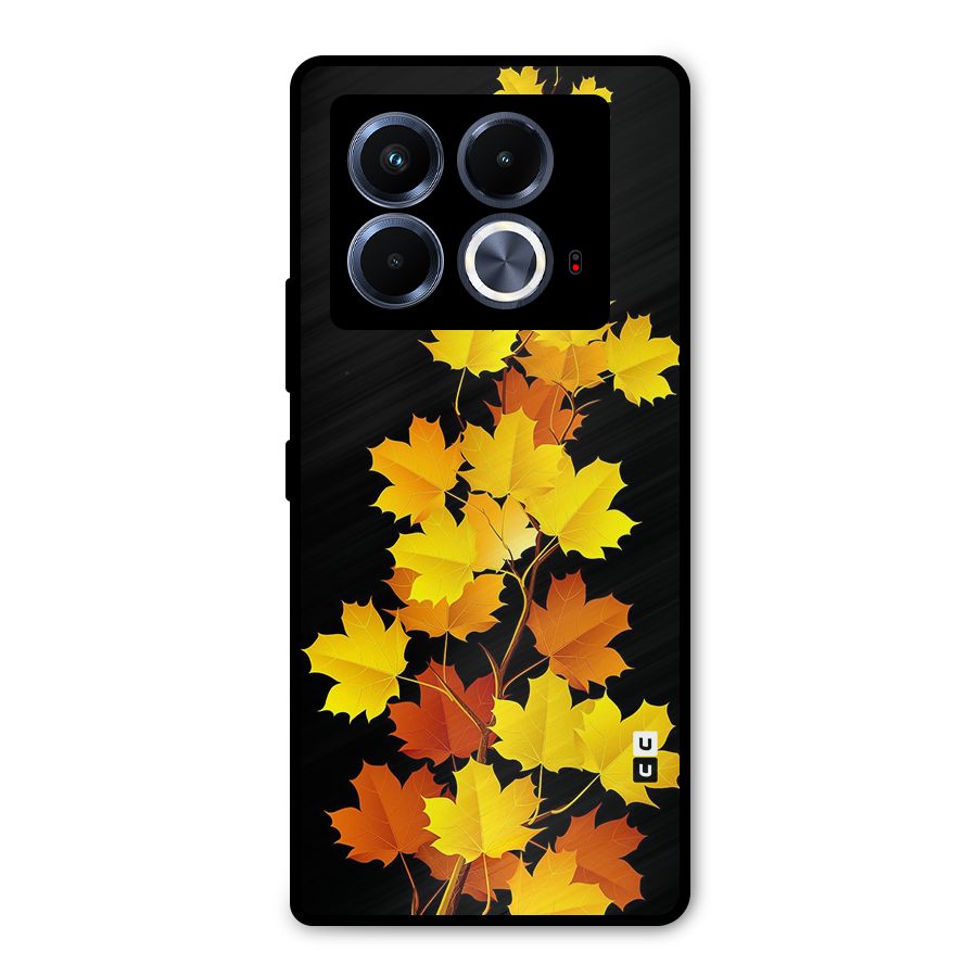 Autumn Forest Leaves Metal Back Case for Infinix Note 40 5G