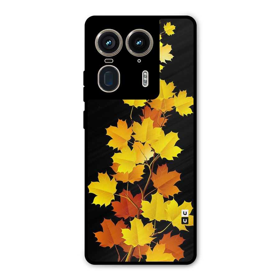 Autumn Forest Leaves Metal Back Case for Motorola Edge 50 Ultra