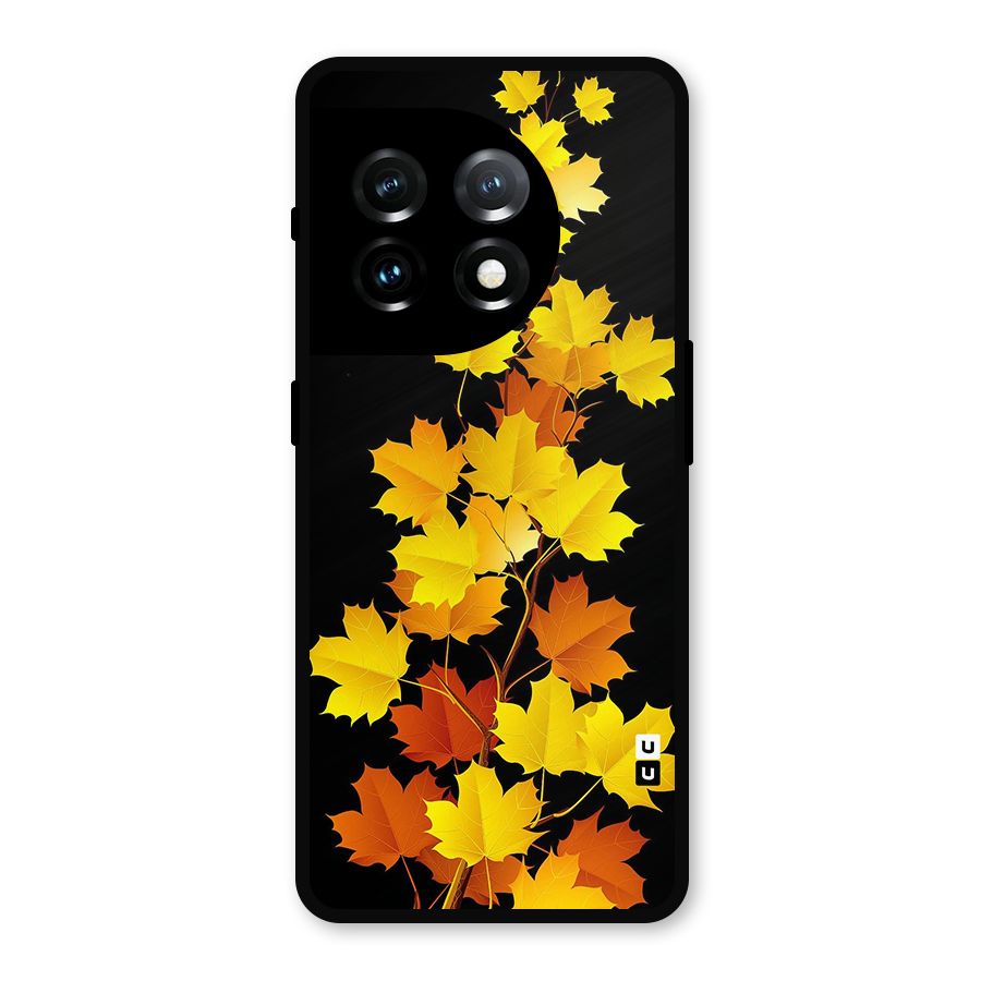 Autumn Forest Leaves Metal Back Case for OnePlus 11